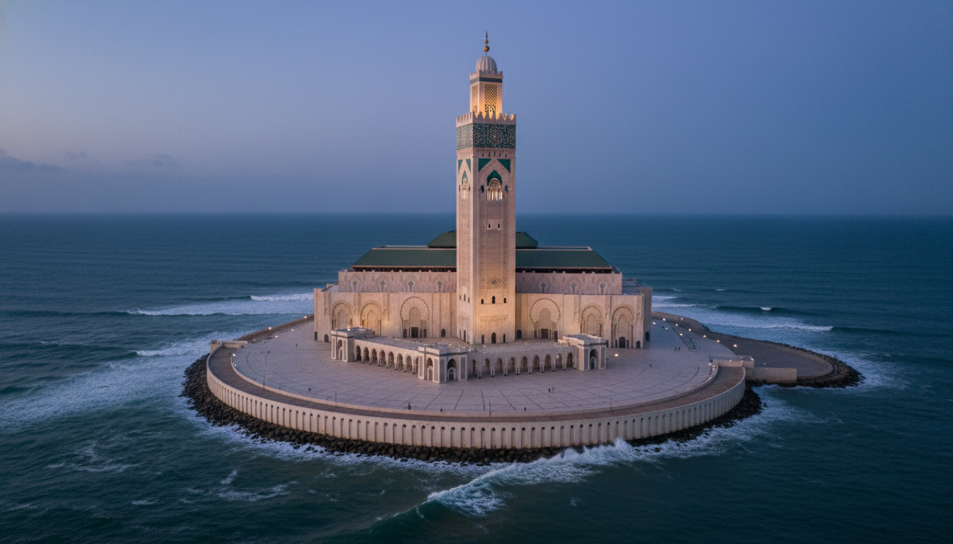 Mosquée Hassan II et front de mer de Casablanca